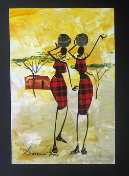 アフリカ人 Painting - シウンディ・ザ・ゴシッパーズ・アフリカン